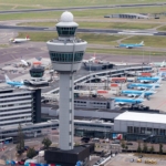 La tour de l'aéroport d'Amsterdam-Schiphol